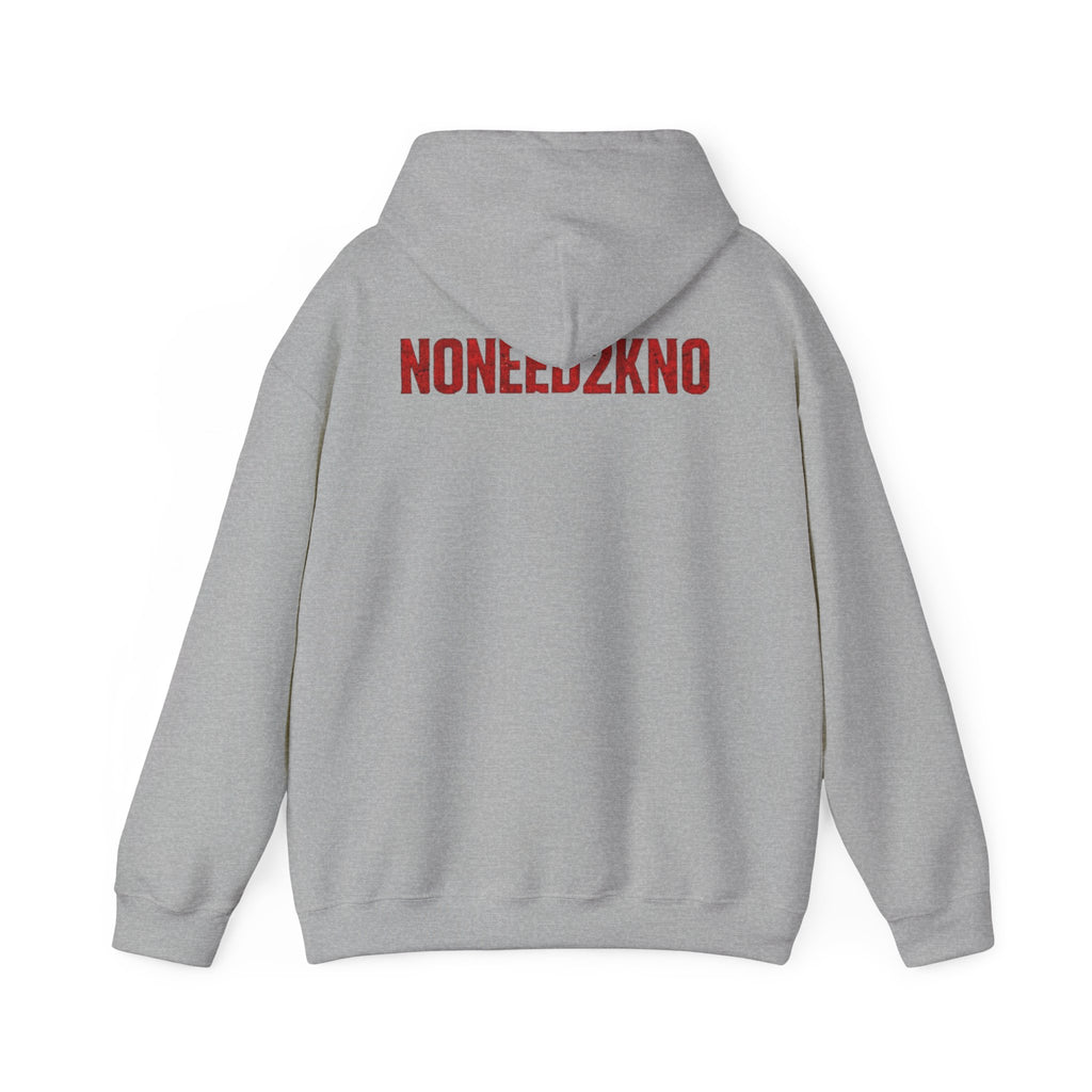 NONEED2KNO Hoodie — Minimalist Streetwear Pullover