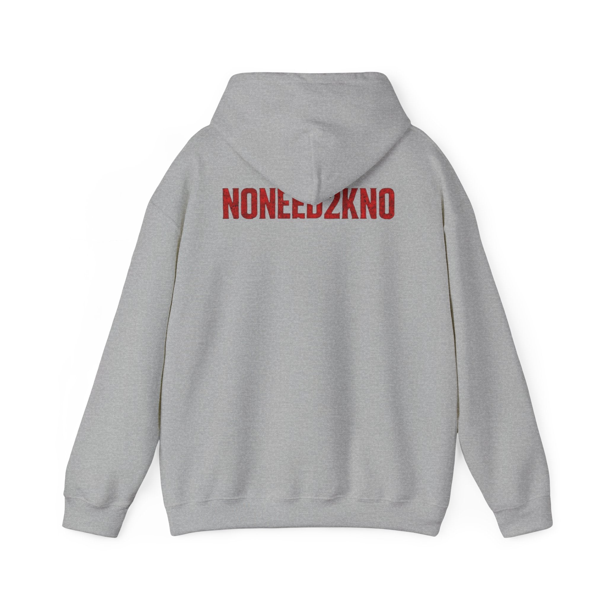 NONEED2KNO Hoodie — Minimalist Streetwear Pullover