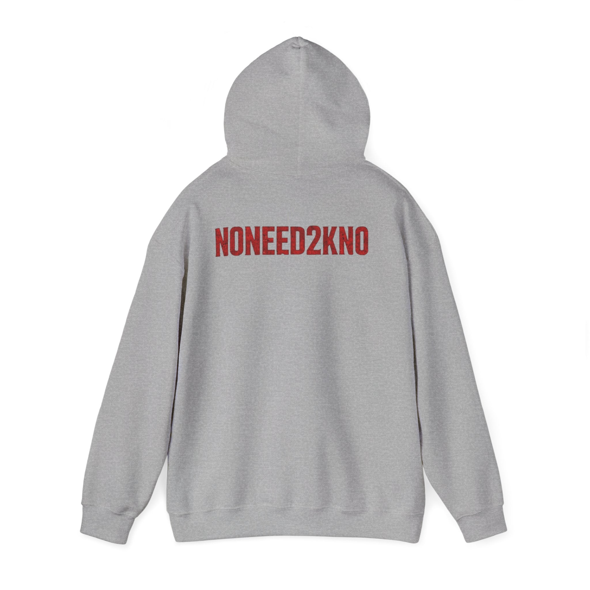 NONEED2KNO Hoodie — Minimalist Streetwear Pullover