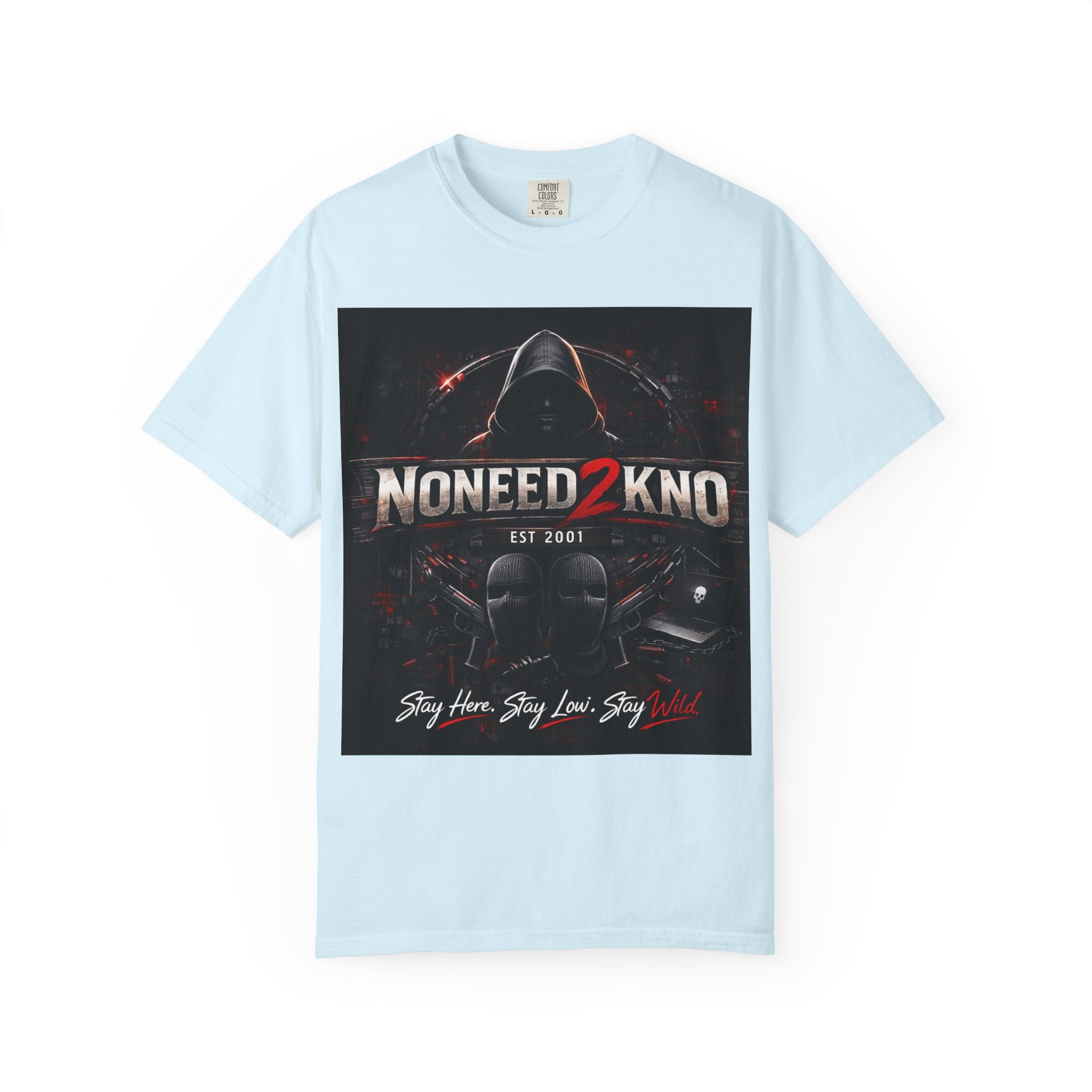 NONEED2KNO Graphic T-Shirt — Vintage Garment-Dyed Tee