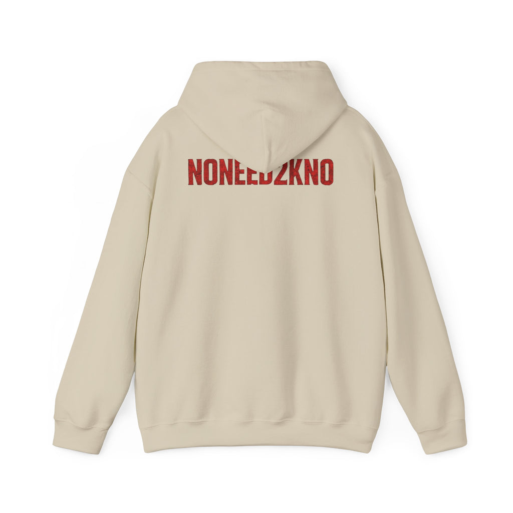 NONEED2KNO Hoodie — Minimalist Streetwear Pullover