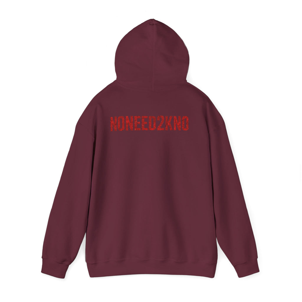 NONEED2KNO Hoodie — Minimalist Streetwear Pullover