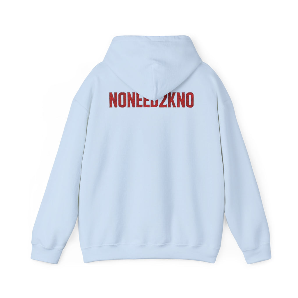 NONEED2KNO Hoodie — Minimalist Streetwear Pullover