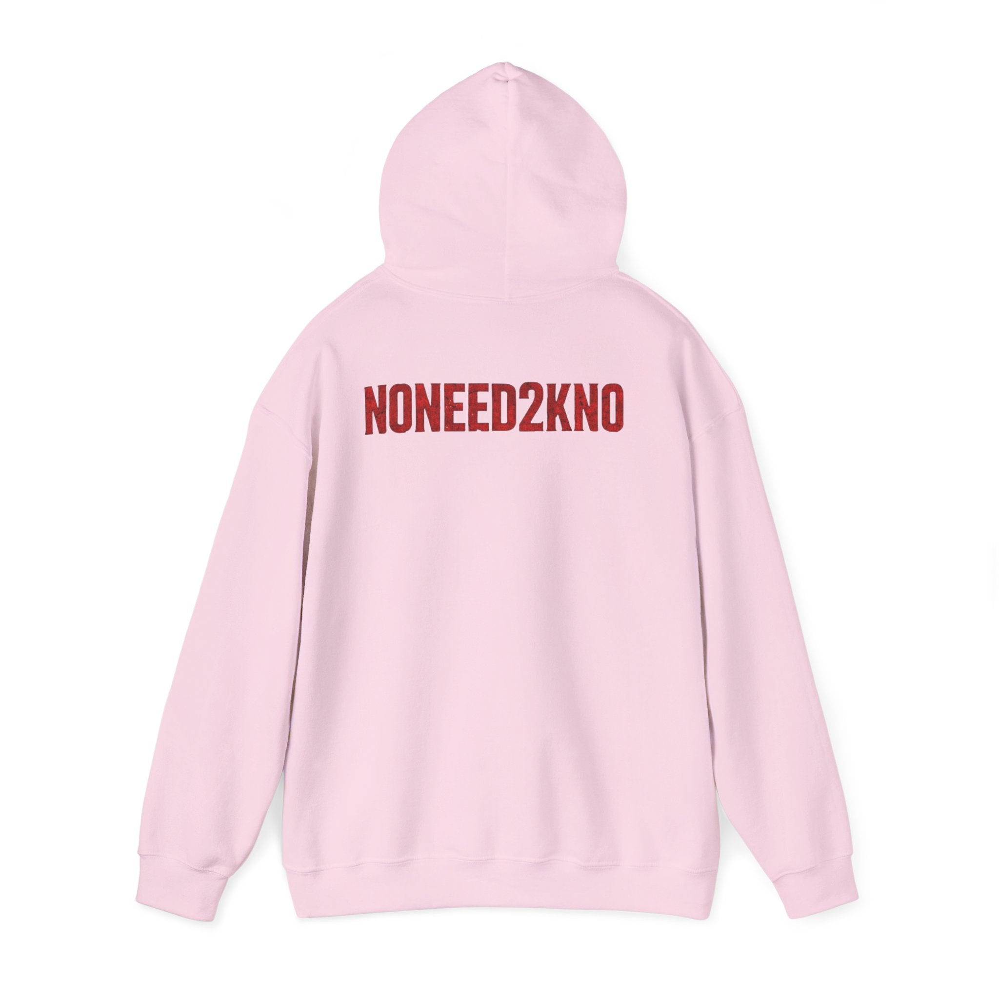 NONEED2KNO Hoodie — Minimalist Streetwear Pullover
