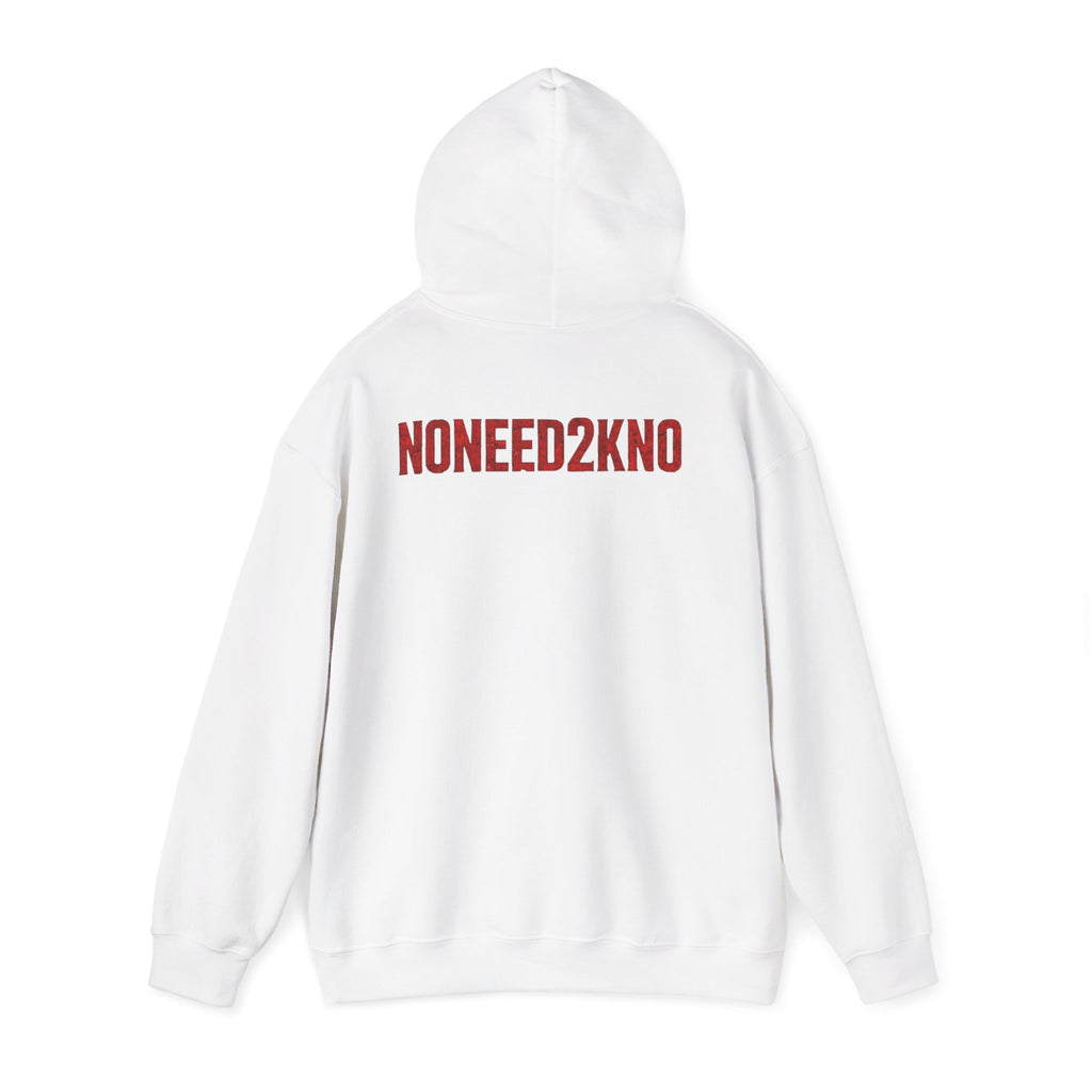NONEED2KNO Hoodie — Minimalist Streetwear Pullover