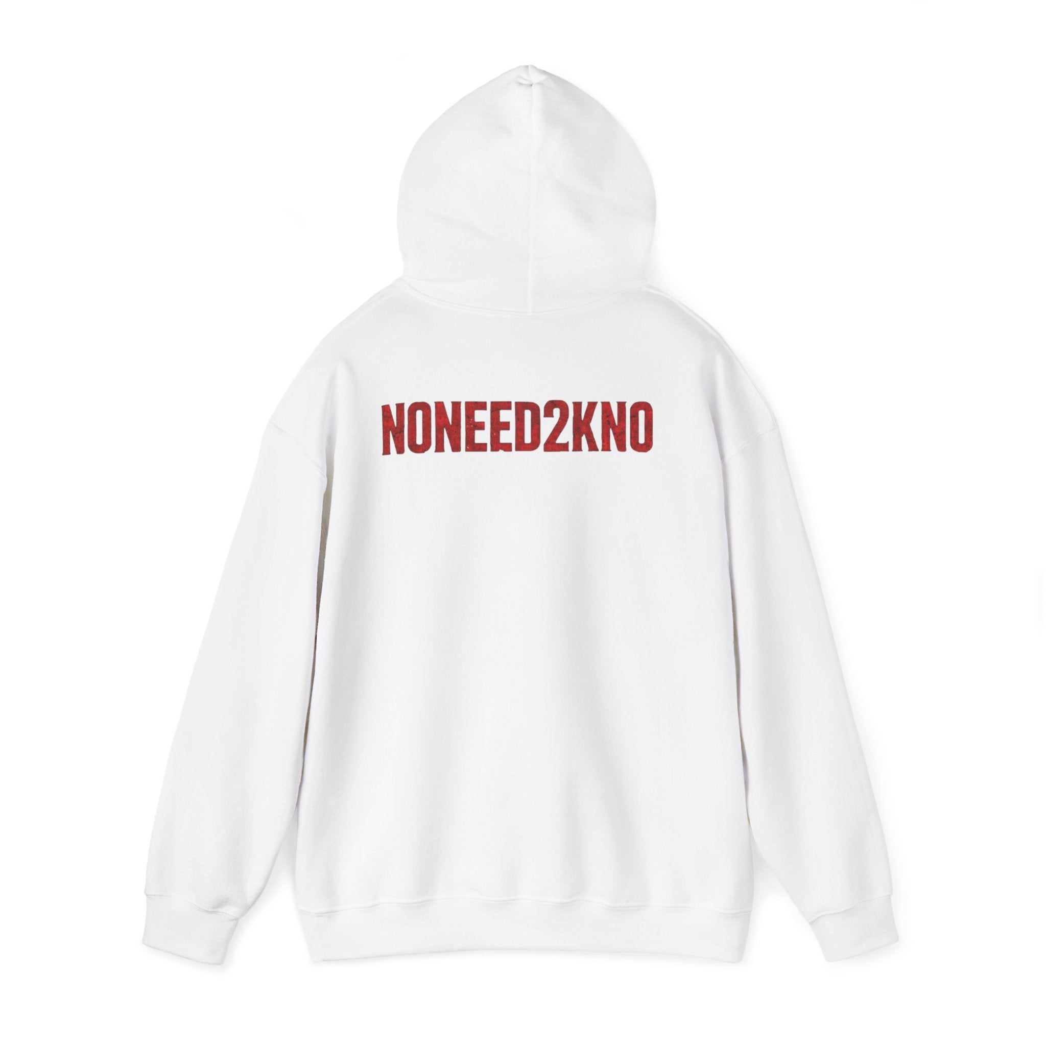NONEED2KNO Hoodie — Minimalist Streetwear Pullover