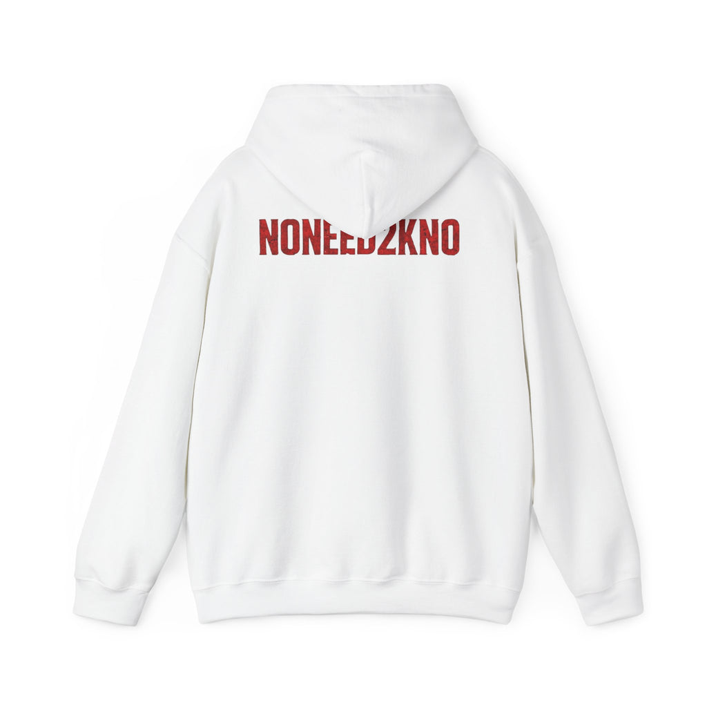 NONEED2KNO Hoodie — Minimalist Streetwear Pullover
