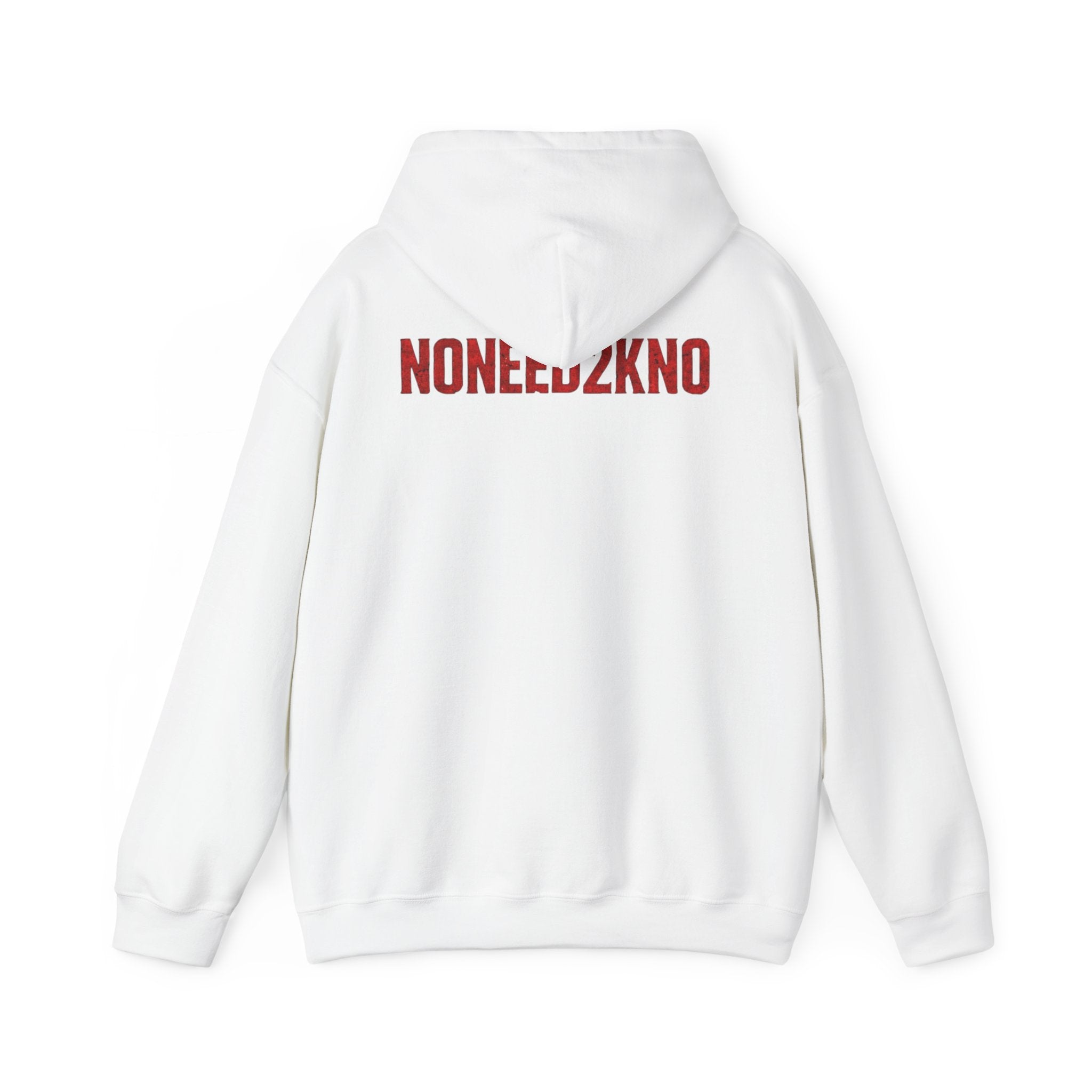 NONEED2KNO Hoodie — Minimalist Streetwear Pullover