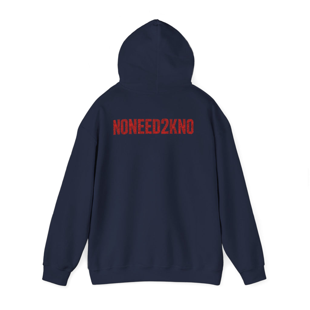 NONEED2KNO Hoodie — Minimalist Streetwear Pullover