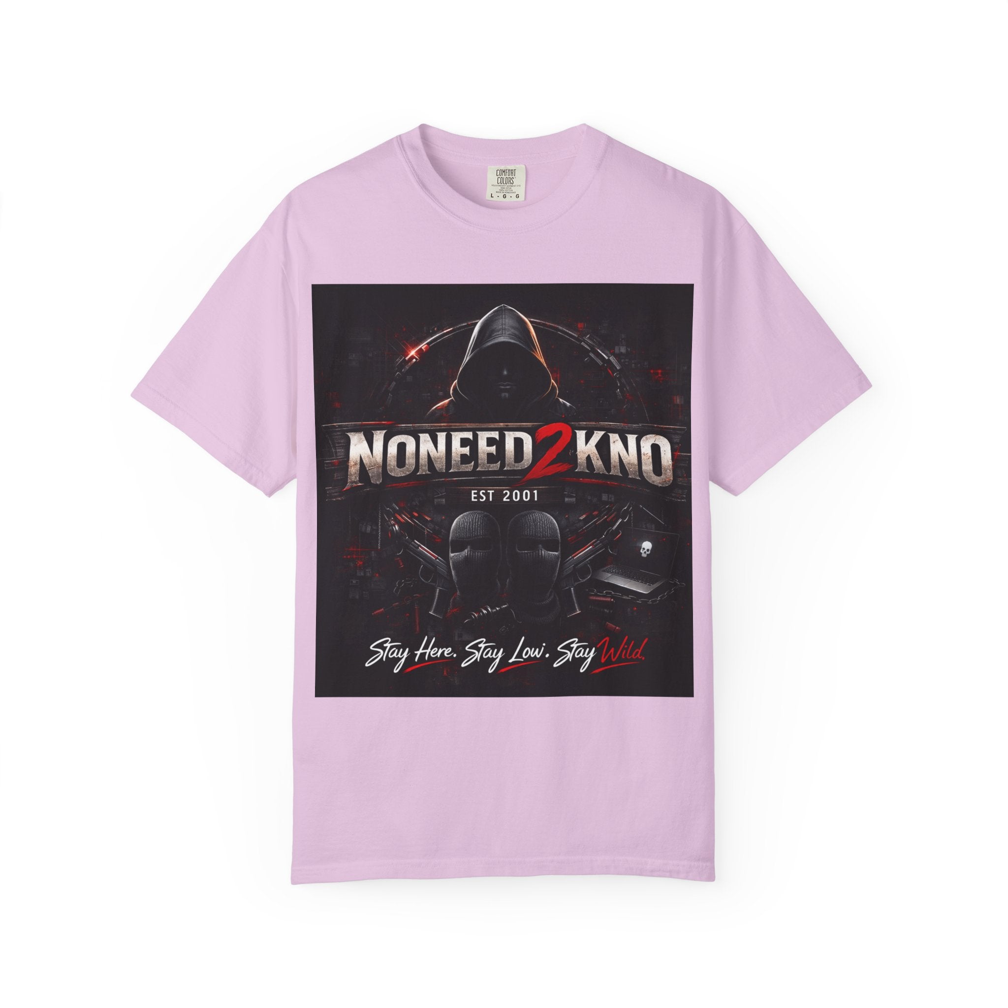 NONEED2KNO Graphic T-Shirt — Vintage Garment-Dyed Tee