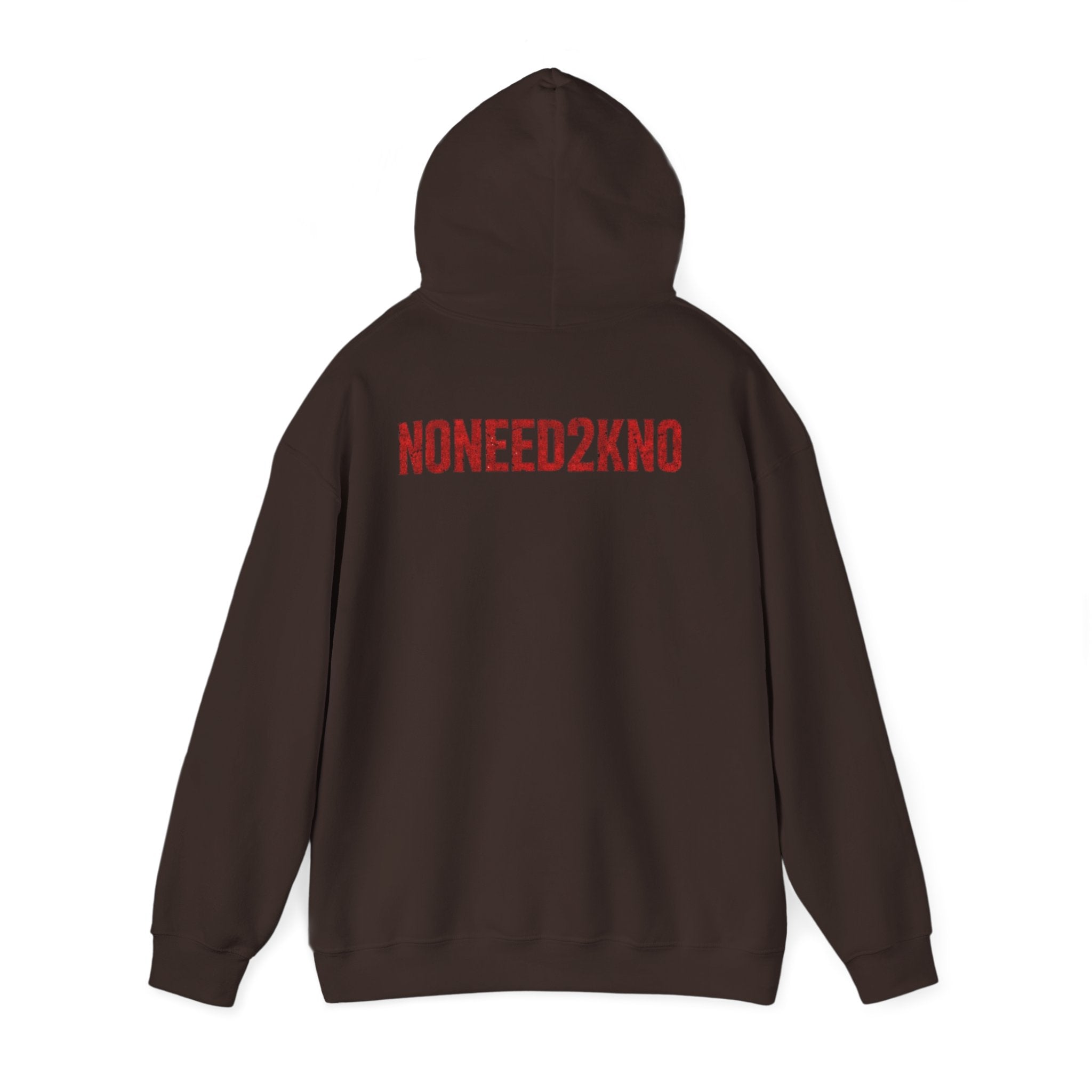NONEED2KNO Hoodie — Minimalist Streetwear Pullover
