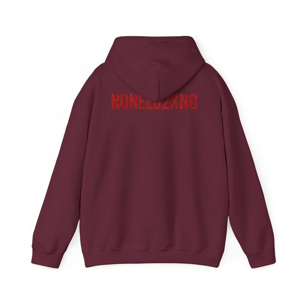 NONEED2KNO Hoodie — Minimalist Streetwear Pullover