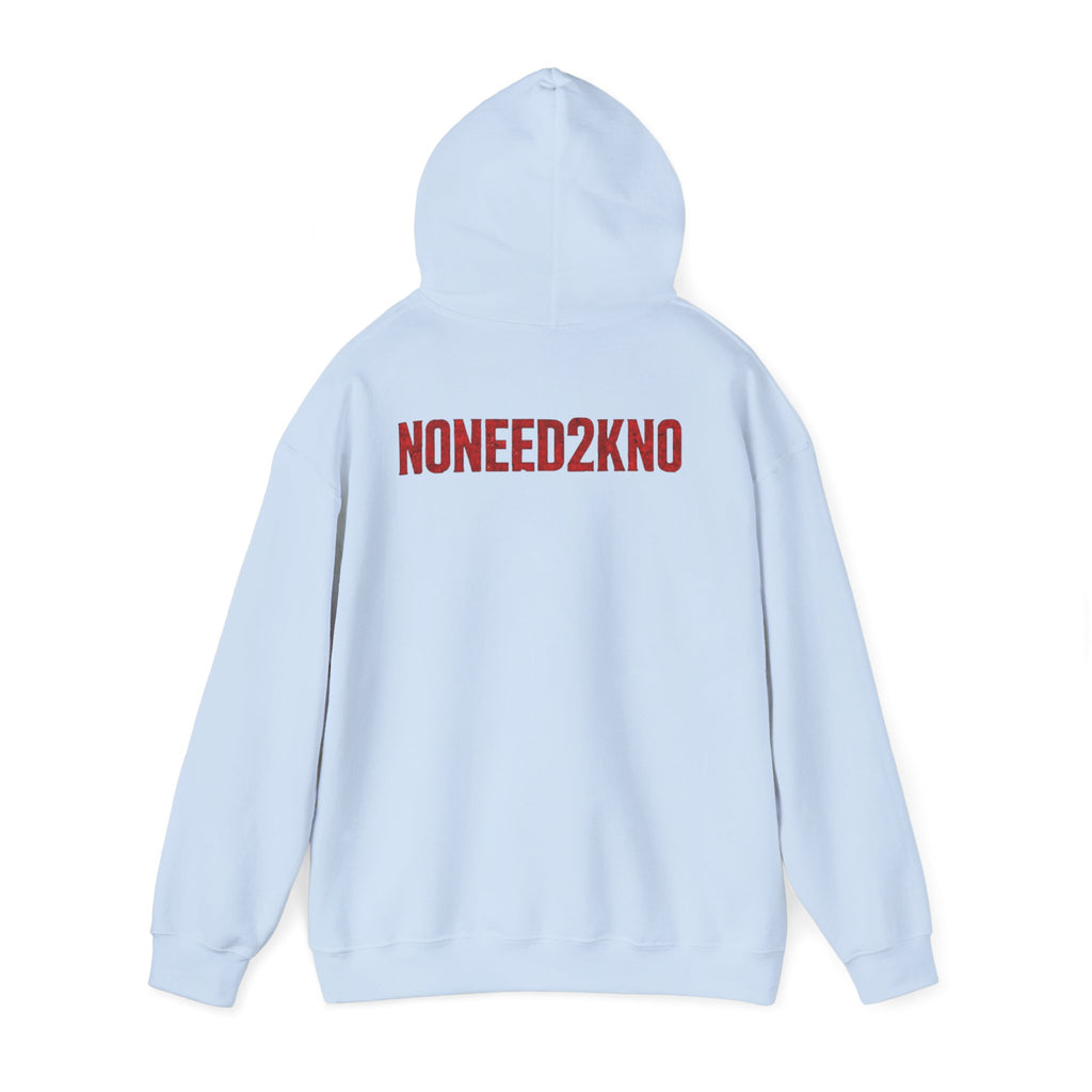 NONEED2KNO Hoodie — Minimalist Streetwear Pullover