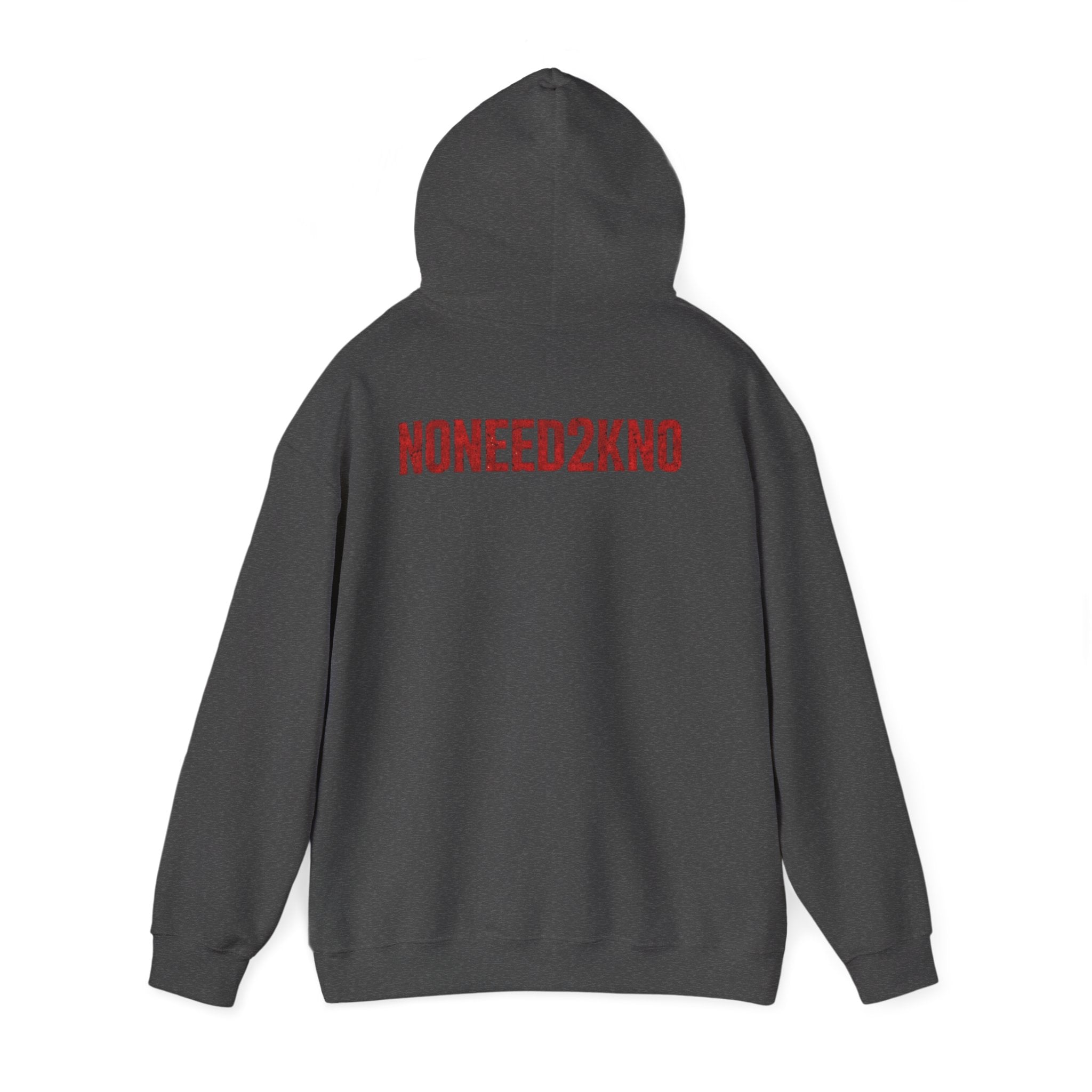 NONEED2KNO Hoodie — Minimalist Streetwear Pullover