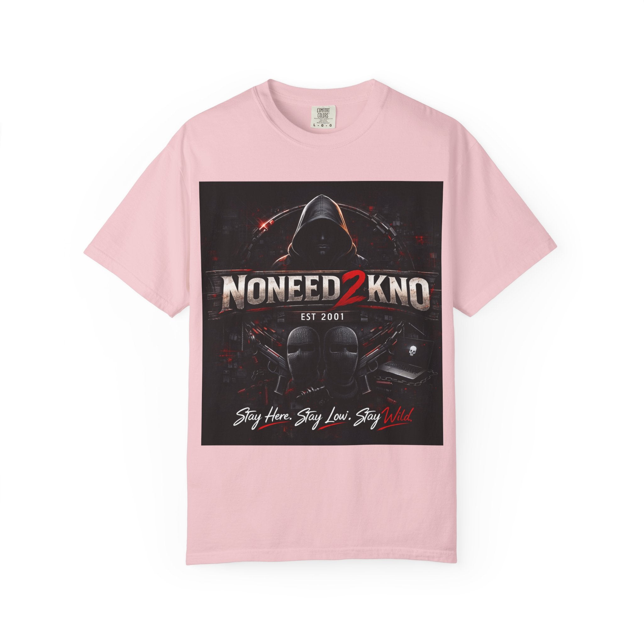 NONEED2KNO Graphic T-Shirt — Vintage Garment-Dyed Tee