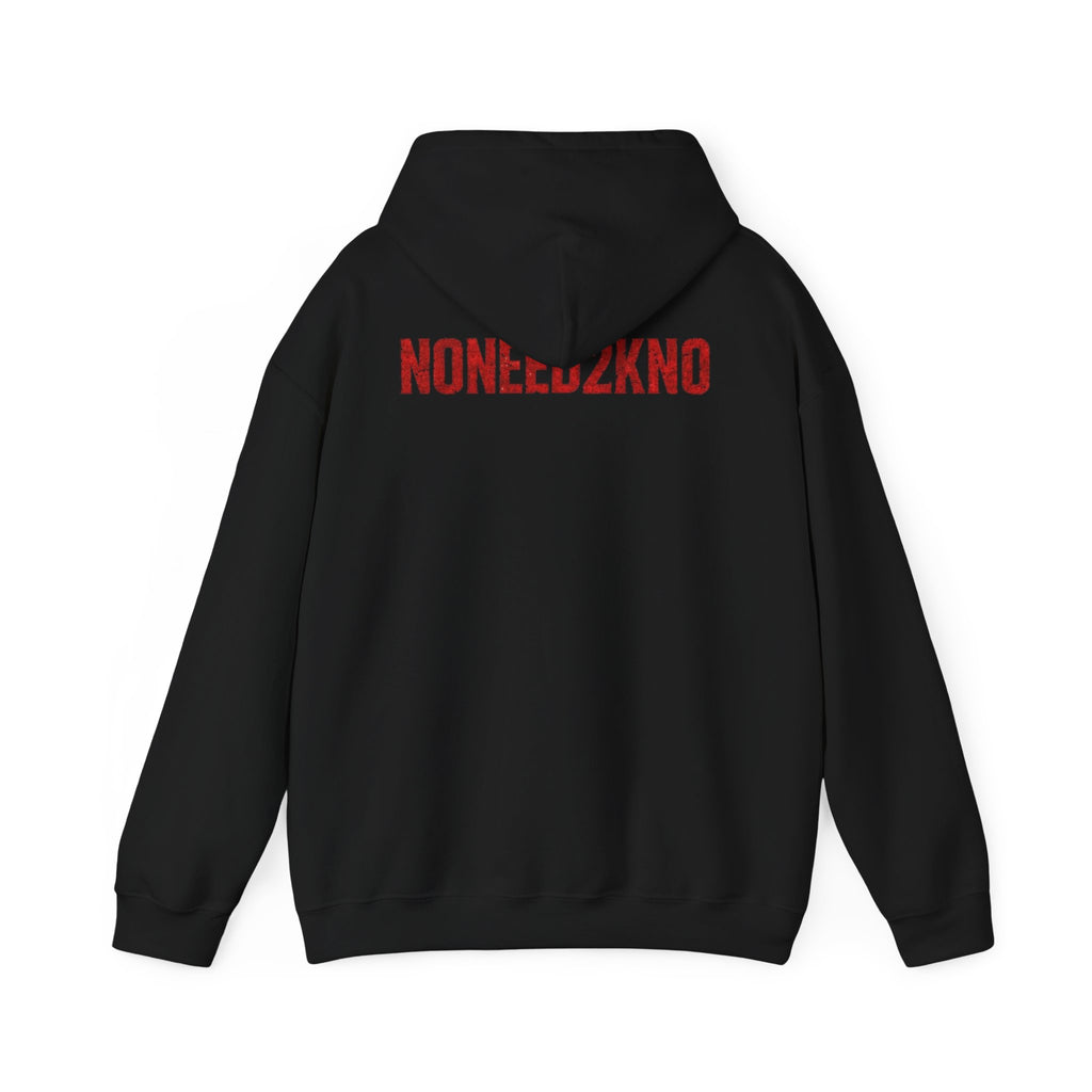 NONEED2KNO Hoodie — Minimalist Streetwear Pullover