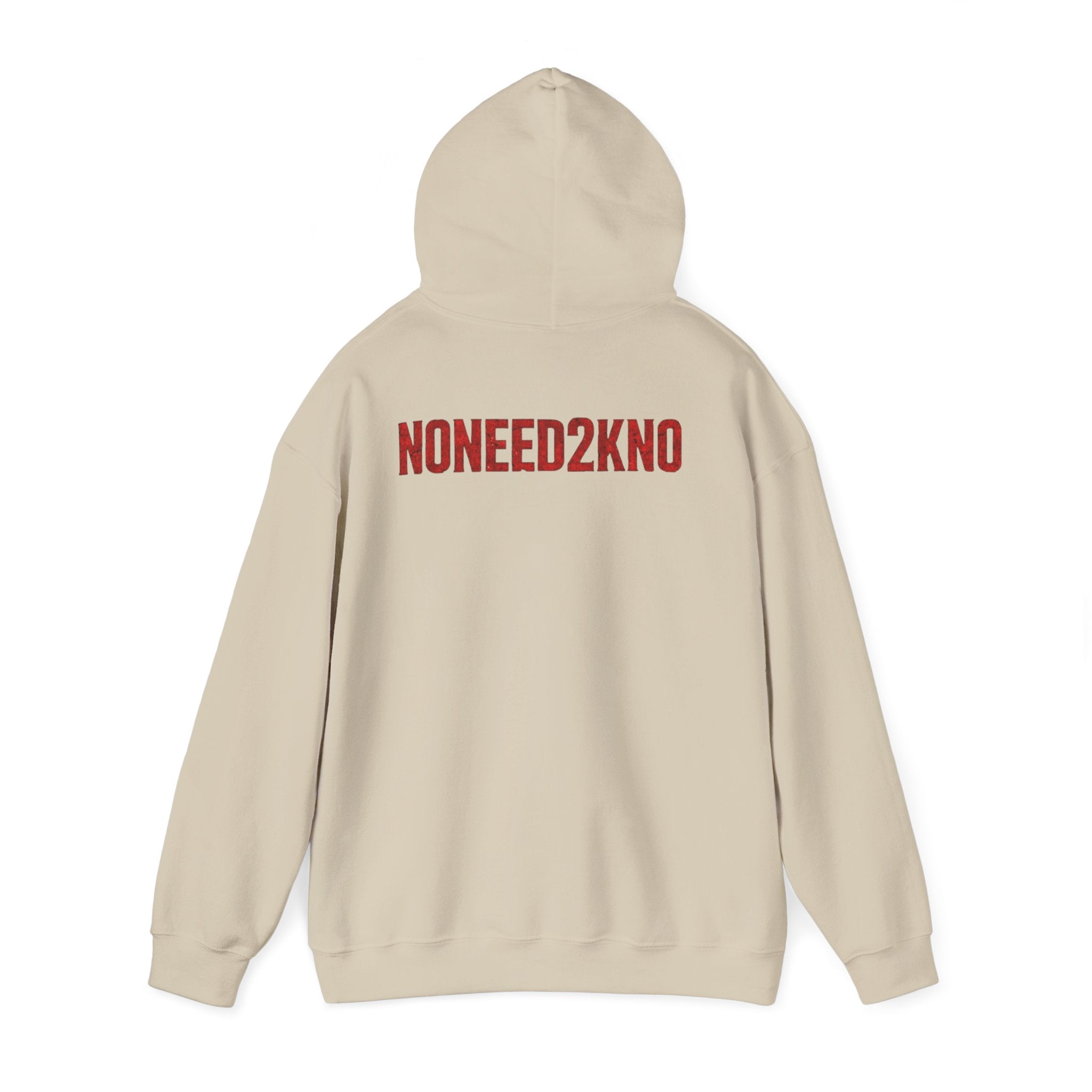 NONEED2KNO Hoodie — Minimalist Streetwear Pullover